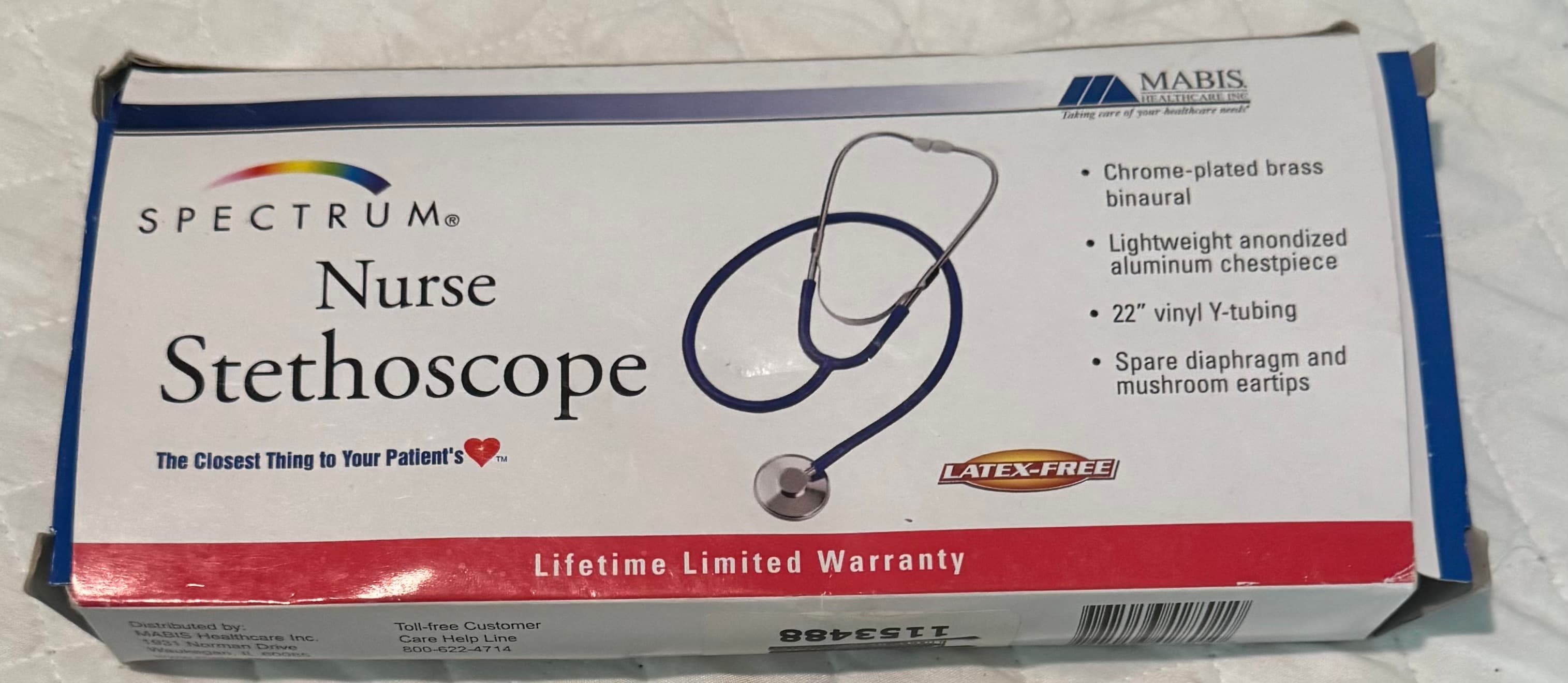 40 Allheart Disposable Stethoscopes Blue + 1 Mabis Spectrum Nurse Stethoscope - Thumbnail 6