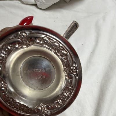 Rogers & Bro Silverplate Creamer 2304 1900-1940 Vintage Tableware - Thumbnail 2