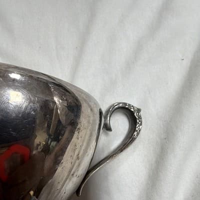Rogers & Bro Silverplate Creamer 2304 1900-1940 Vintage Tableware - Thumbnail 4