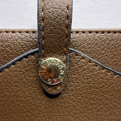 Valentino Garavani Women’s Brown Solid Wristlet Wallet Snap Closure Card Slots - Thumbnail 2