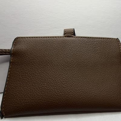 Valentino Garavani Women’s Brown Solid Wristlet Wallet Snap Closure Card Slots - Thumbnail 4