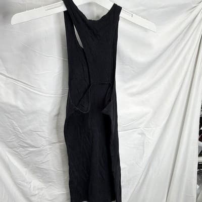 Forever 21 Black Solid Sleeveless One-Piece Jumpsuit Romper Regular M - Thumbnail 4