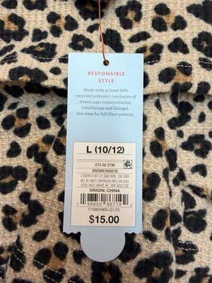 12pc Cat & Jack Leopard Print Pajama SetSize - Small 6/7 - Thumbnail 5