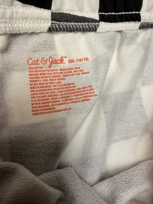 Cat & Jack Black & White Shorts Size 8 - Thumbnail 5