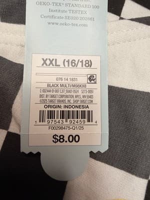 Cat & Jack Black & White Shorts Size 8 - Thumbnail 6