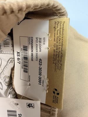 Boys ThereAbouts Beige Pullon Drawstring Cotton Blend Walking Shorts XL (18/20) - Thumbnail 6