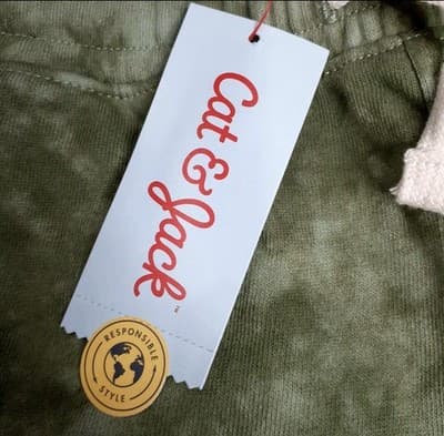 Cat & Jack™ Army Green Drawstring Jogger Pants Size 6 NWT Bag - Thumbnail 2