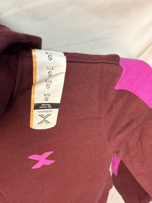 Xersion Girls Full Zip Hooded Colorblock Hoodie Burgundy/Pink Size S 7/8 - Thumbnail 6