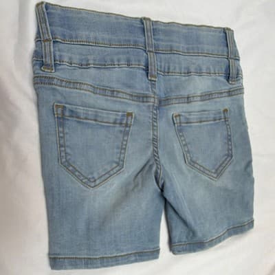 Thereabouts Boys Denim Bermuda Shorts Light Wash Size 4 Adjustable Waist - Thumbnail 2