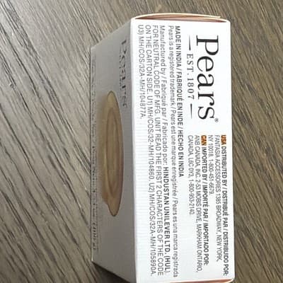 Pears Transparent Soap Bar 3.53 oz Amber Oval Solid Body Soap - Thumbnail 4