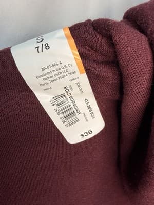 Xersion Girls Full Zip Hooded Colorblock Hoodie Burgundy/Pink Size S 7/8 - Thumbnail 5