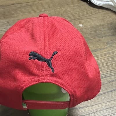 PUMA Ferrari Red Adjustable Baseball Cap Hat - Racing Formula 1 - Thumbnail 2