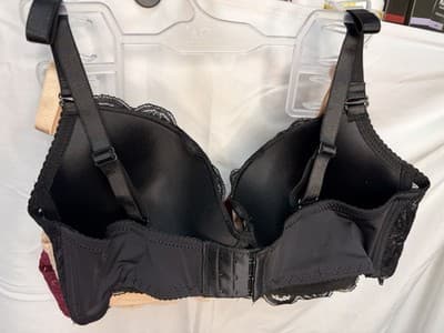 René Rofé Lingerie 3-Pack Lace Floral Underwire Lightly Padded Bras S B - Thumbnail 5