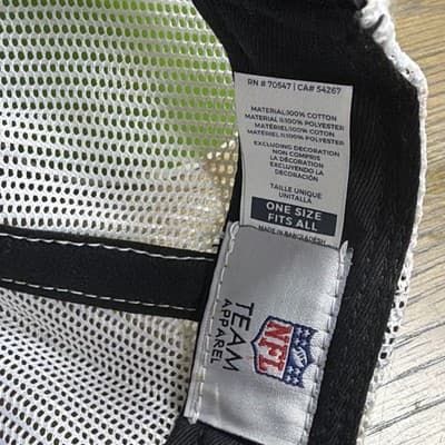 NFL Team Apparel Washington Commanders NFL Mesh Trucker Cap Hat One Size - Thumbnail 4