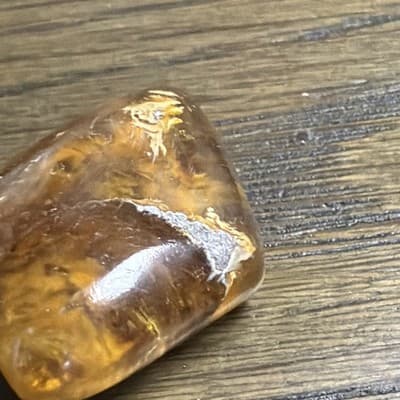 Polished Brown/Amber Crystal Mineral Stone Specimen, Amber-Colored Specimen - Thumbnail 3