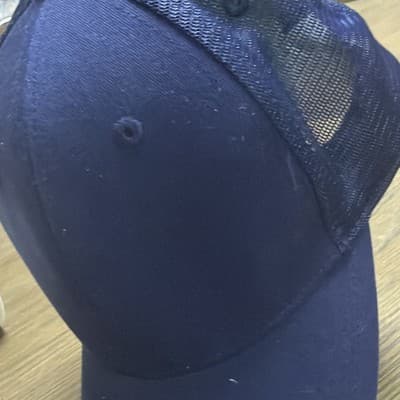 Pro Player Navy Solid Mesh Back Trucker Hat Cap One Size Men's New w/ Tags - Thumbnail 3