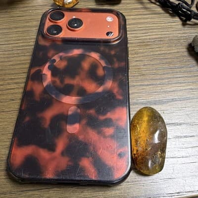 Amber Polished Tumbled Crystal Mineral Specimen with Inclusions for Collectors - Thumbnail 3