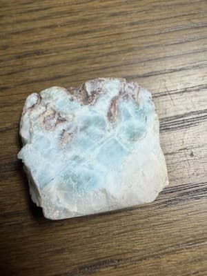 Larimar Light Blue/White Rough Cabochon Stone Mineral Specimen for Cabbing 4g - Thumbnail 5