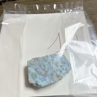 Larimar Light Blue Rough Mineral Rock Chunk, As Pictured, Mineral Specimen - Thumbnail 8