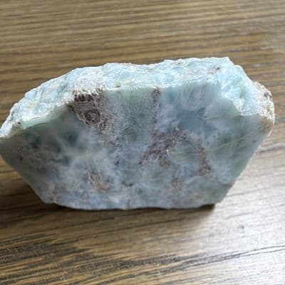 Larimar Light Blue Rough Mineral Rock Chunk, As Pictured, Mineral Specimen - Thumbnail 2