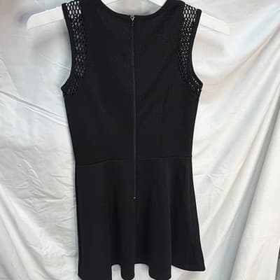 Penelope Tree Women’s Black Fit & Flare Stretch Knit Round Neck Dress XL - Thumbnail 4
