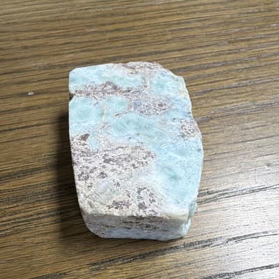 Larimar Light Blue Rough Mineral Rock Chunk, As Pictured, Mineral Specimen - Thumbnail 6