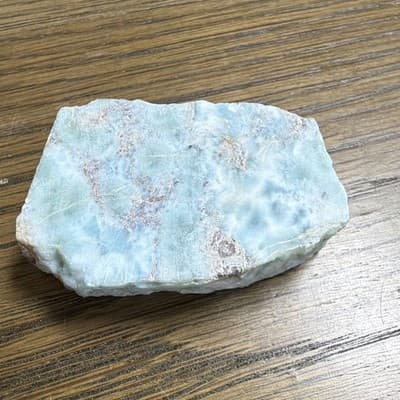 Larimar Light Blue Rough Mineral Rock Chunk, As Pictured, Mineral Specimen - Thumbnail 7