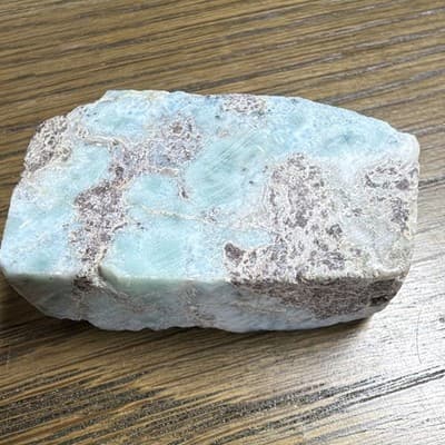 Larimar Light Blue Rough Mineral Rock Chunk, As Pictured, Mineral Specimen - Thumbnail 5