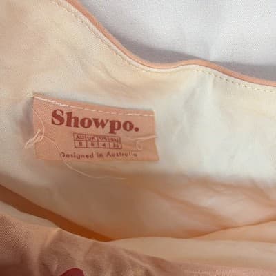 Showpo. Women's Peach One Shoulder Ruched Puff Sleeve Woven Blouse 8 - Thumbnail 2