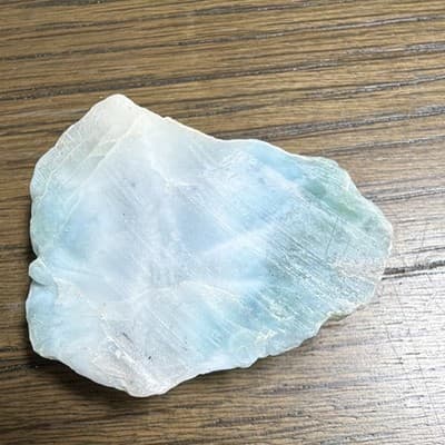Larimar Gemstones - 38.1 mm X 19.05mm Polished Slab - Pectolite 11.27 g - Thumbnail 5