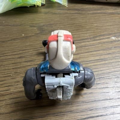 1988 Pilot Action Figure w/ Helmet & Backpack Gray Blue Black White Red Plastic - Thumbnail 2