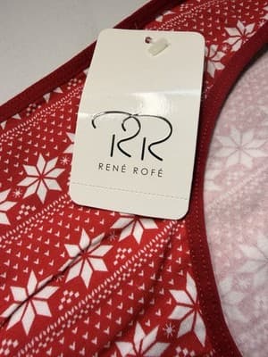 René Rofé Women's Bikini Panties M Red/White Fair Isle MPN 16206-5622A - Thumbnail 3