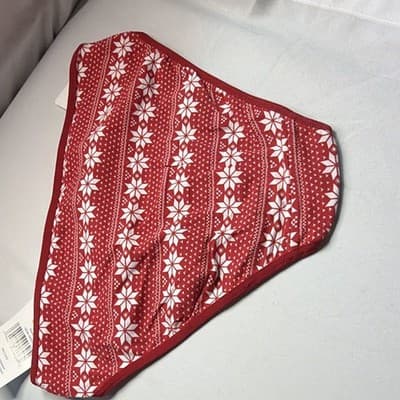 Women's Bikini Panties S Red/White Fair Isle MPN 16206-5692A - Thumbnail 5