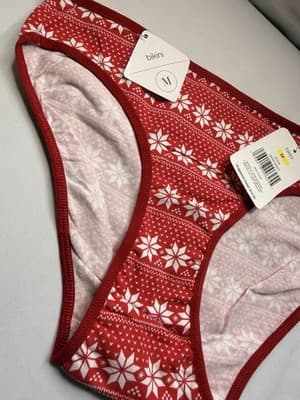 René Rofé Women's Bikini Panties M Red/White Fair Isle MPN 16206-5622A - Thumbnail 5