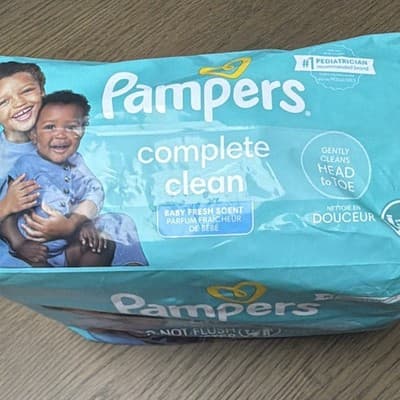 Pampers Complete Clean Baby Wipes Baby Fresh Scent 216 Count Do Not Flush - Thumbnail 2
