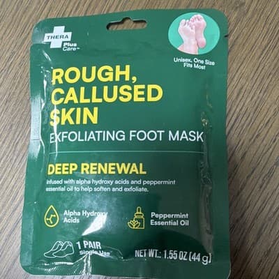 Thera Plus Care Deep Renewal Exfoliating Foot Mask Peppermint 1 Pair 1.55 oz - Thumbnail 3
