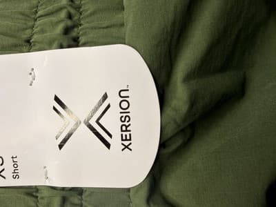 Xersion Quick Dry Colorblock Athletic Shorts Women’s XS Green/Yellow Drawstring - Thumbnail 4