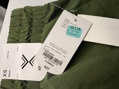Xersion Quick Dry Colorblock Athletic Shorts Women’s XS Green/Yellow Drawstring - Thumbnail 5