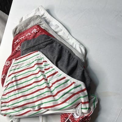 Rene Rofe Women's Bikini Panties S 5-Pack Cotton Multicolor Mixed Christmas - Thumbnail 10