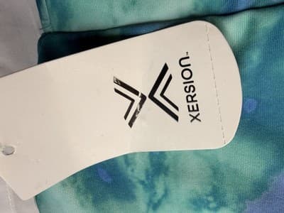 Xersion Women’s 2XL Tie-Dye Sports Bra Wireless Turquoise Blue Purple - Thumbnail 4