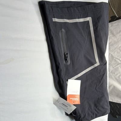 Sports Illustrated Men's Black Athletic Shorts 36 Waist Stretch Drawstring Zip - Thumbnail 2