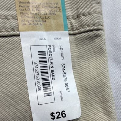 Thereabouts Boys Twill Shorts Solid Beige XL 16 MPN 374-5375 0067 - Thumbnail 3