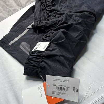 Sports Illustrated Men's Black Athletic Shorts 36 Waist Stretch Drawstring Zip - Thumbnail 3
