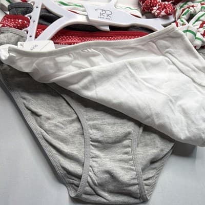 Rene Rofe Women's Bikini Panties S 5-Pack Cotton Multicolor Mixed Christmas - Thumbnail 6