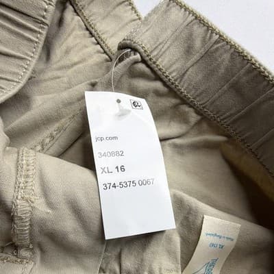 Thereabouts Boys Twill Shorts Solid Beige XL 16 MPN 374-5375 0067 - Thumbnail 6