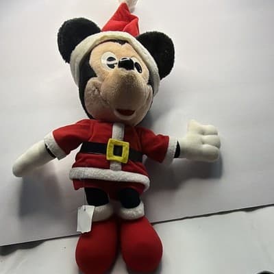 Playskool Disney Christmas Mickey Mouse Plush Santa Outfit 1988 MPN 70718