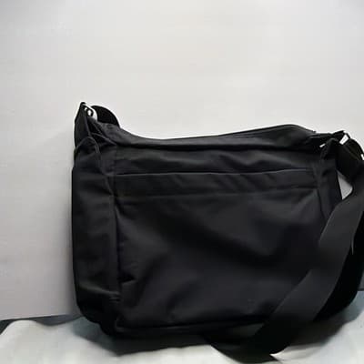 Giordano Black Men's Messenger Bag Adjustable Shoulder Strap Zip Buckle - Thumbnail 3
