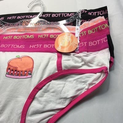 Hot Bottoms Brief Panties 5 Pack XL Peach Print MPN 158370H5-S567 - Thumbnail 6