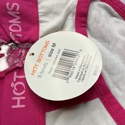 Hot Bottoms Women's Brief Panties 5 Pack M Fruit Graphic Print MPN 158370HFS-S5… - Thumbnail 2