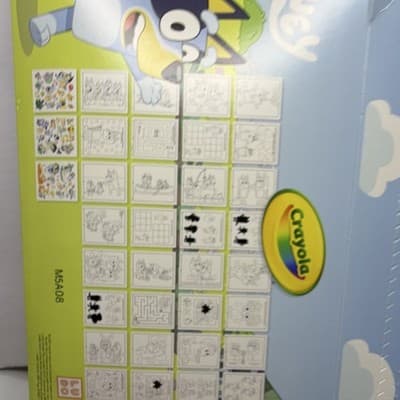 Crayola Bluey Color & Sticker Activity Set, 32 Coloring Pages, 50+ Stickers - Thumbnail 3
